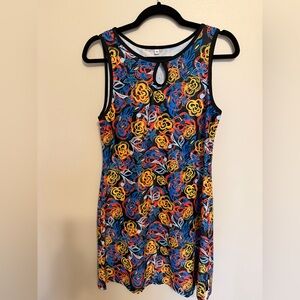 Nuu Muu Sleeveless Floral Keyhole Dress - Size M